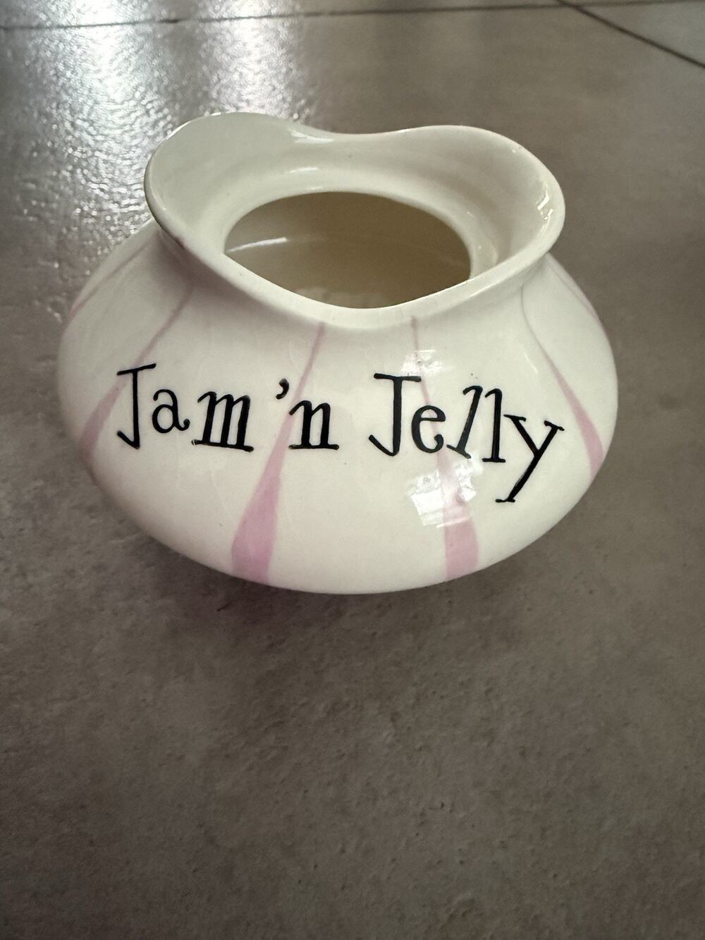 Vintage Holt Howard MCM Ceramic Pixieware Jam'n Jelly Crock Condiment Jar ONLY